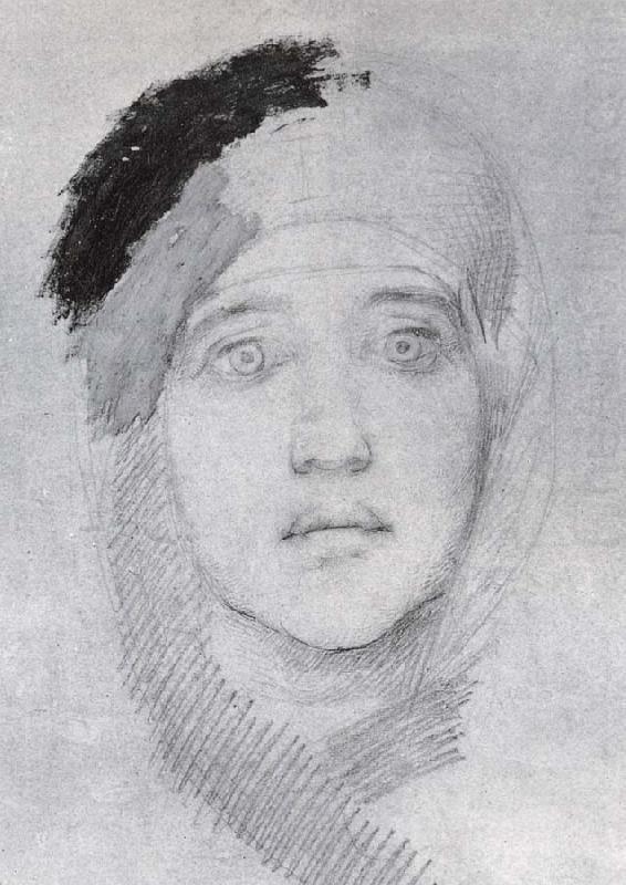 Head of a Woman, Mikhail Vrubel